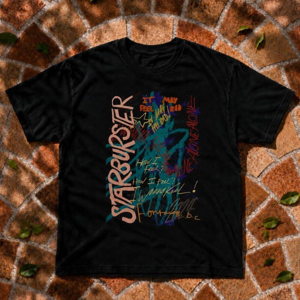 Starburster Graffiti Graphic Tee Black Unisex